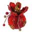 Елочное украшение Lefard Шар с магнолией, 9,5 см, красный (66-085) - миниатюра 1