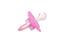 Пустушка силіконова Baby Team, вишнеподібної форми, 0-6 міс., рожевий (3003_розовый) - мініатюра 3