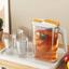Набір для напоїв Supretto пластиковий глечик із фільтром і 4 склянки прозорий із помаранчевим (83890001) - мініатюра 7