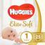 Набор подгузников Huggies Elite Soft 1 (3-5 кг), 100 шт. (4 уп. по 25 шт.) - миниатюра 1