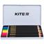 Карандаши цветные Kite Dogs трехгранные металлический пенал 12 шт. (K22-058-1) - миниатюра 2
