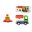 Машинка Efko MultiGO Строительная платформа с кубиками, салатовый с оранжевым (27054) - миниатюра 3