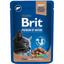 Влажный корм Brit Premium Cat Pouch печень в соусе для стерилизованных кошек 100 г - миниатюра 1