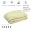 Одеяло шерстяное Руно, 205х172 см, молочный (316.52ПШУ_Молочний) - миниатюра 3