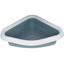 Туалет для кошек Stefanplast Sprint Corner с лопаткой 40х56х14 см синий (96612) - миниатюра 1