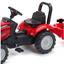 Детский трактор на педалях с прицепом и ковшом Falk Case IH Maxxum, красный (961AM) - миниатюра 2