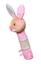 Игрушка-пищалка BabyOno Кролик Юлия, 24 см, розовый (621) - миниатюра 4