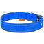 Ошейник для собак Dog Extremе, нейлоновый, двойной, со светоотражающей вставкой, 30-40х2 см, голубой - миниатюра 1