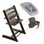 Набор Stokke Tripp Trapp Hazy Grey: стульчик, спинка с ограничителем Baby Set и кресло для новорожденных Newborn (k.100126.00) - миниатюра 1