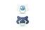 Пустушка силіконова Suavinex Кит, 4-18 міс., нічна, синій, 2 шт. (307007) - мініатюра 1