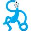 Іграшка-прорізувач Matchstick Monkey Танцююча Мавпочка, 14 см, блакитна (MM-DMT-007) - мініатюра 1