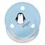 Пустышка силиконовая Baby-Nova Penguin&Bear Uni, круглая, 0-24 мес., голубой и серый, 2 шт. (3962098) - миниатюра 3