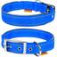 Нашийник для собак Dog Extremе, нейлоновий, подвійний, зі світловідбивною вставкою, 27-35х1,5 см, блакитний - мініатюра 3