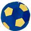 Декоративная подушка Tigres Футбольный мячик, синий с желтым (ПШ-0003) - миниатюра 1