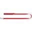 Повідець для собак Dog Extremе, нейлоновий, з прогумованою ручкою, 122х2,5 см, червоний - мініатюра 2