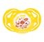 Пустышка силиконовая Baby Team, ортодонтическая, 6+ мес., желтый (3011_желтый) - миниатюра 1