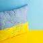 Подушка декоративна Ideia Обійми Україну, 45х65 см, блакитна з жовтим (8-35259) - мініатюра 4
