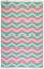 Рушник Barine Pestemal Ups and Downs, 160х90 см, рожевий с зеленим (svt-2000022244473) - мініатюра 1