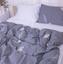 Комплект постельного белья MirSon Cosiness, сатин, серый с белым, 240х220 см - миниатюра 2