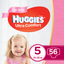 Подгузники для девочек Huggies Ultra Comfort 5 (12-22 кг), 56 шт. - миниатюра 1
