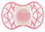Силіконова ортодонтична пустушка Nuvita Air55 Cool Бант, світиться в темряві, 6-12 міс., рожевий (NV7084GF) - мініатюра 1