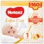 Подгузники Huggies Extra Care Newborn 1 (2-5 кг), 160 шт. (4 уп. по 40 шт.) - миниатюра 1