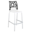 Барный стул Papatya X-Treme Ego-Rock, белый с серым (4823044306251) - миниатюра 1
