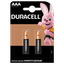Щелочные батарейки мизинчиковые Duracell 1,5 V AAA LR03/MN2400, 2 шт. (706007) - миниатюра 1