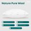 Подушка ТЕП Природа Membrana Print Pure Wool 70х70 см белая (3-00468_00000) - миниатюра 7