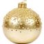 Свічка новорічна парафінова Novogod'ko Куля 9х9 см золота (974675) - мініатюра 1