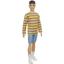 Лялька Barbie Кен Модник в смугастому светрі (GRB91) - мініатюра 1