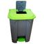 Бак для мусора Planet с педалью, 50 л, серо-зеленый (UP208*) - миниатюра 3