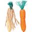 Игрушка для грызунов Trixie Морковь и кукуруза, 15 см - миниатюра 1