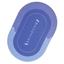 Килимок суперпоглинаючий у ванну Stenson 60x40 см овальний фіолетово-блакитний (26251) - мініатюра 3
