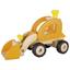 Машинка деревянная Goki Экскаватор, желтый, 28 см (55962G) - миниатюра 1