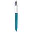 Ручка кулькова BIC 4 Colours Shine Blue, 1 мм, 4 кольори, 1 шт. (982874) - мініатюра 1