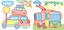 Водная раскраска Кристал Бук Городской транспорт, с цветным контуром, 12 страниц (F00023291) - миниатюра 2