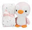 Плед Interbaby Flecce Plush Toy Pinguin Pink, 110х80 см, рожевий (8100258) - мініатюра 1