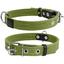 Нашийник для собак Collar, бавовняний, подвійний, 31-41x2 см, зелений - мініатюра 3