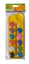 Акварельные краски ZiBi, с кисточкой, 12 цветов, желтый (ZB.6559-08) - миниатюра 1