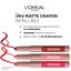 Помада-карандаш для губ L’Oréal Paris Matte Lip Crayon, тон 112 (Бордовый), 1,3 г (A9976100) - миниатюра 6