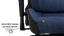 Геймерське крісло GT Racer чорне з темно-синім (X-8009 Fabric Dark Blue/Black) - мініатюра 9