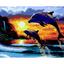 Картина за номерами ZiBi Art Line Дельфіни і море 40х50 см (ZB.64251) - мініатюра 1