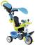 Триколісний велосипед Smoby Toys Бебі Драйвер з козирком і багажником, блакитно-зелений (741200) - мініатюра 2