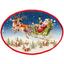 Блюдо Lefard Дед Мороз, овальное, 33х30 см, разноцветное (948-006) - миниатюра 1