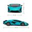 Автомобиль KS Drive на р/у Lamborghini Sian 1:24, 2.4Ghz синий (124GLSB) - миниатюра 6
