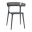 Кресло Papatya Luna, антрацит сиденье, верх прозрачно-дымчатый (279857) - миниатюра 5