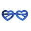 Окуляри карнавальні Offtop Серце, блакитний (870175) - мініатюра 1