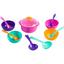 Набор посуды столовый Tigres Ромашка, 12 элементов, фиолетовый (39143 Фіолетовий) - миниатюра 1