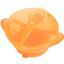 Тарелка на присоске Baby Team, с крышкой и ложкой, 290 мл, оранжевый (6002_оранжевый) - миниатюра 1